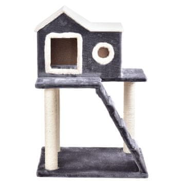 Costway Stablo za grebanje mačaka 60x46x90 cm Sivo
