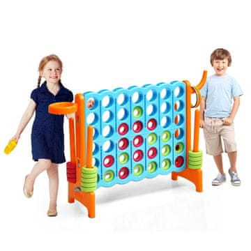 Costway Giant igra 4-u-nizu set 2,5ft narančasti