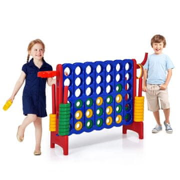 Costway Veliki set igre 4-to-Score 2,5 ft, crveni