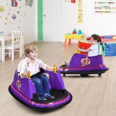 Costway Dječji električni autić 6V 57x75x42 cm ljubičasti