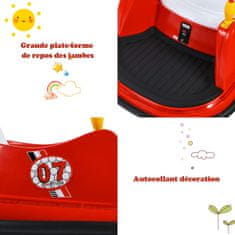 Costway Dječji električni auto za sudaranje 6V 57x75x42 cm crveni