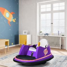 Costway Dječji električni autić 6V 57x75x42 cm ljubičasti