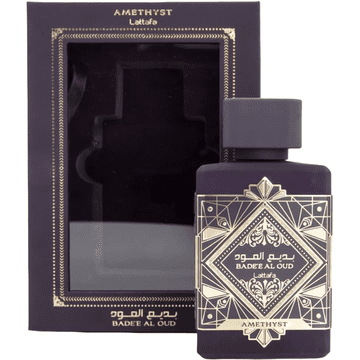 Nikcorp Bade'e Al Oud Amethyst Parfemska Voda Unisex 100 ml, Orijentalna Drvenasta Mirisna Grupa, Oud Začini Lavanda Koža, Za Žene Muškarce, Luksuzni Poklon, Dugotrajna Postojanost, Elegantna Bočica