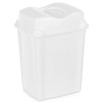 Northix Plastična kanta za otpad bijela 16 l