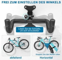 Nikcorp Zidni nosač za bicikl, sklopivi, podesivi, nosivost 30 kg, čelik, 26-35 cm, rotacija 360°, za MTB, cestovne, električne, gradske bicikle, ušteda prostora, sigurna montaža