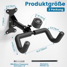 Nikcorp Zidni nosač za bicikl, sklopivi, podesivi, nosivost 30 kg, čelik, 26-35 cm, rotacija 360°, za MTB, cestovne, električne, gradske bicikle, ušteda prostora, sigurna montaža