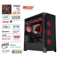 MEGA TWR S11 računalo, AMD Ryzen 7-7800X3D, 32GB, SSD2TB, RX9070 XT, FreeDOS