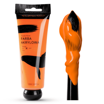 Akrilna boja za umjetnost narančasta orange 120ml velike stvari kita