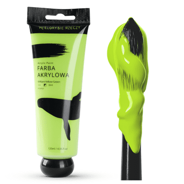 Akrilna umjetnička boja Yellow Green 120ml Wielorybie Rzeczy u tubi