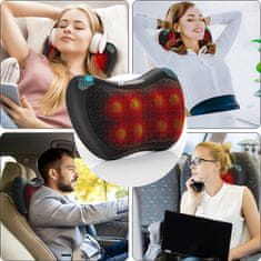 Masažni jastuk za shiatsu masažu leđa, vrata, nogu i tijela PRO-Comfy30W-01