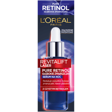 L’Oréal Loreal Revitalift Laser Pure Retinol serum za smanjenje bora za noć, 30 ml