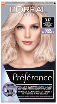 L’Oréal Loreal Preference Cool Blondes boja za kosu - 9.12 Siberia (2x60ml, 54ml)
