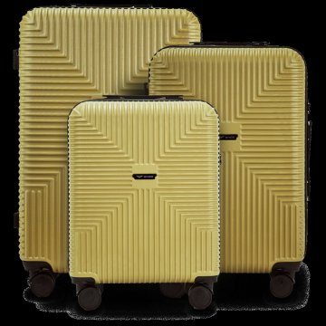 Set od 3 kofera WINGS PC ECO JACKDAW TEA GREEN