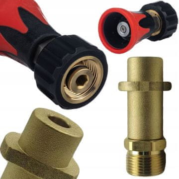 Rosfix Profesionalna mini lanca M22 sa širokom mlaznicom 40° + adapter za Karcher K2-K7 Bayonet | Kompatibilna s HD, HDS, Kranzle | Tlak do 200 eksplozija | Duljina 20 cm