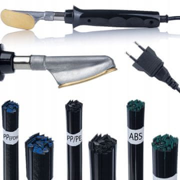 Rosfix Rosfix PlasticWeld Pro 4w1 - aparat za zavarivanje plastike + ljepilo za PP/PE + ljepilo za ABS/PC/ASA 50g + crno ljepilo za PP+EPDM 50g | Set za popravak plastike