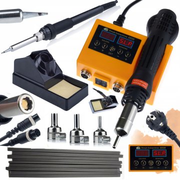 Rosfix Rosfix stanica za lemljenje 2u1 (vrući zrak i 900M) Rosfix Orange Husky OH660 Electric S serija + lem za plastiku PP crni 10kom 20cm