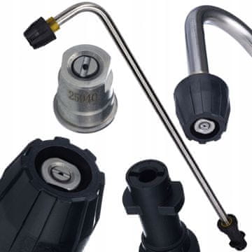 Rosfix Lanca s kutnom mlaznicom od 90 stupnjeva 80 cm Rosfix za perače Karcher K2-K7, navoj M18, 160 bara