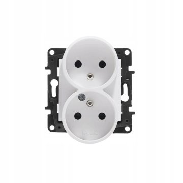 LEGRAND NILOE STEP modul bijeli, utičnica 2X Z/U, vijčani priključci 16A 250V 863132