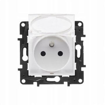 LEGRAND NILOE STEP modul bijela utičnica 1X Z/U s klapkom IP44 s pregradama 863136