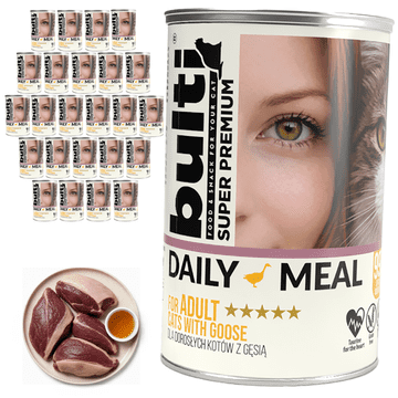 BULTI Daily Meal Adult mokra hrana za mačke, guska 24x400g, potpuna hrana