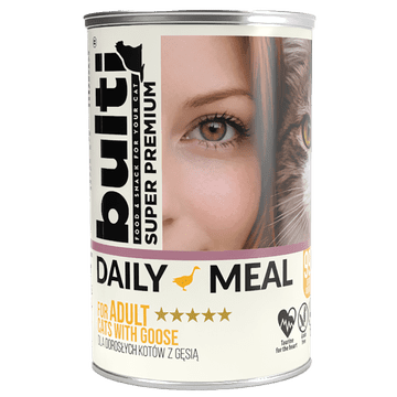 BULTI Daily Meal Adult mokra hrana za mačke, guska, 400g, potpuna hrana