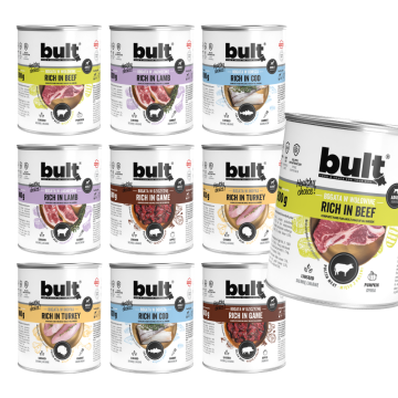 BULT BULT mokra hrana za pse, miješani okusi, konzerva 10x800g, bez piletine