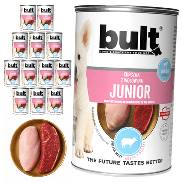 BULT BULT JUNIOR mokra hrana za pse Piletina i govedina 12x400g Za štenace