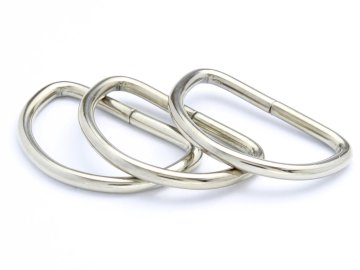Metalni polukrug 30 mm, 10 komada, d-prsten za traku, ruksak, torbicu