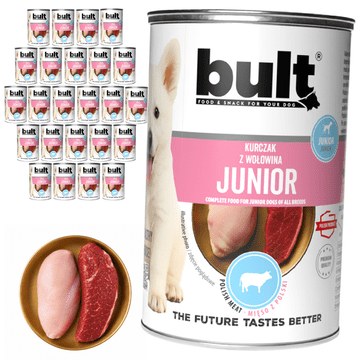 BULT BULT JUNIOR mokra hrana za pse Piletina i govedina 24x400g za štenad