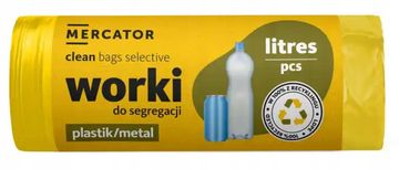 MERCATOR MEDICAL Vreće za smeće za plastiku 120l 10 kom. za odvajanje, s perforacijom