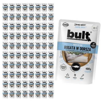 BULT BULT mokra hrana za psa, bakalar, vrećica 80x100g, potpuna prehrana