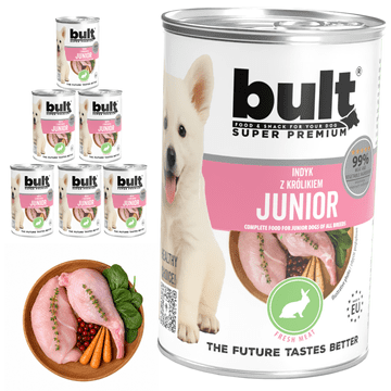 BULT BULT Junior mokra hrana za pse puretina sa zecom 12x400g za štenad