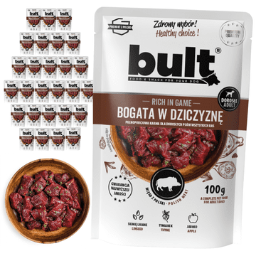 BULT BULT mokra hrana za psa s divljači, vrećica 30x100g, potpuna hrana