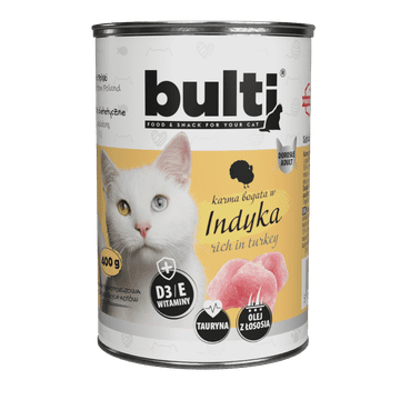 BULTI mokra hrana za mačke puretina konzerva 400g
