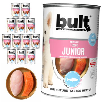 BULT BULT JUNIOR mokra hrana za pse Piletina i losos 12x400g Za štenad
