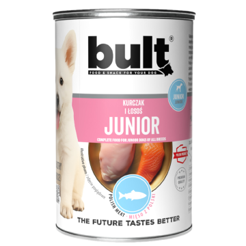 BULT BULT JUNIOR mokra hrana za pse Piletina s lososom, konzerva 400g