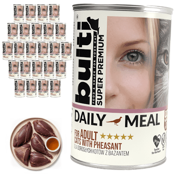 BULTI Daily Meal Adult mokra hrana za mačke fazan 24x400g Potpuna
