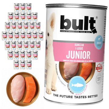 BULT BULT JUNIOR mokra hrana za pse Piletina i losos 36x400g Za štenad