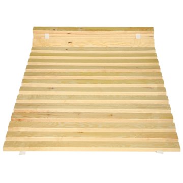 Okvir za krevet drveni s letvicama i trakom za madrac 90 x 200 cm