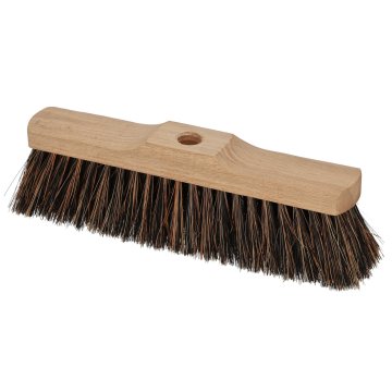 Metla za pod, drvena, s četkom od kokosovih vlakana, kocka, 27 cm