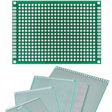 Dvostrana univerzalna prototipna pločica PCB 50 x 70 mm (zelena)