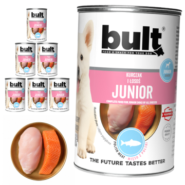 BULT BULT JUNIOR mokra hrana za pse Piletina i losos 6x400g Za štenad