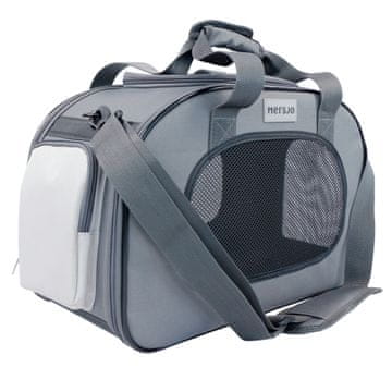 Mersjo Mersjo Voyager Torba Transporter za Pse i Mačke Siva 21,5x45x30 cm do 8 kg