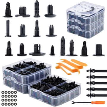 Rosfix Set automobilskih klinova Rosfix - 650 komada, plastična kutija