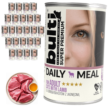 BULTI Daily Meal Adult mokra hrana za mačke, janjetina 24x400g