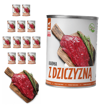 TufTuf mokra hrana za pse Divljač konzerva 12x400g mesna kaša