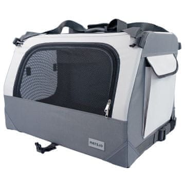 Mersjo Mersjo Outlander Sklopiva Torba Transporter za Pse i Mačke Siva 40x60x40 cm do 15 kg