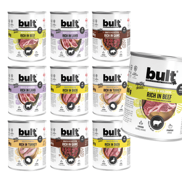 BULT BULT mokra hrana za pse Mix okusa, konzerva 10x800g, bez ribe