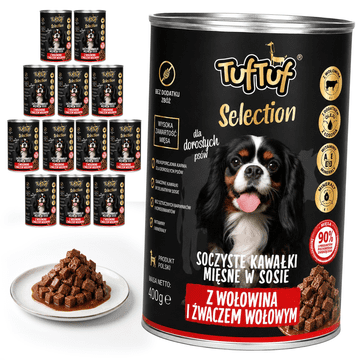 TufTuf Selection mokra hrana za psa govedina konzerva 12x415g