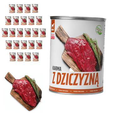 TufTuf mokra hrana za pse Divljač, konzerva 24x800g Mijevena
